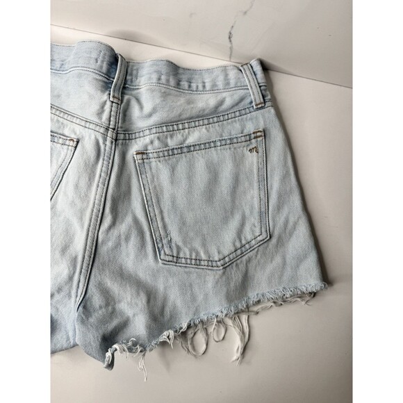 Madewell Relaxed Denim Cutoff Shorts Light Wash Women’s Size 26 Distressed - Picture 7 of 10